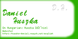 daniel huszka business card